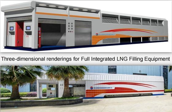 LNG Gas Fueling Stations, Cryogenic Gasoline Pump LNG Gas Station, LNG Gas Filling Station