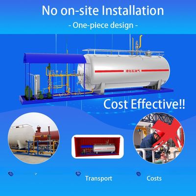 Low Pressure 0.1MPa≤p 1.6MPa LPG Skid Plant Filling Station for Cooking Gas Suitable