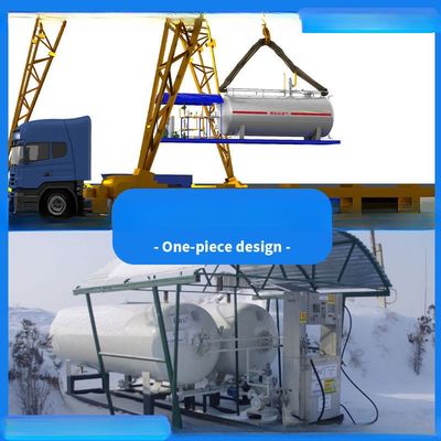 Low Pressure 0.1MPa≤p 1.6MPa LPG Skid Plant Filling Station for Cooking Gas Suitable