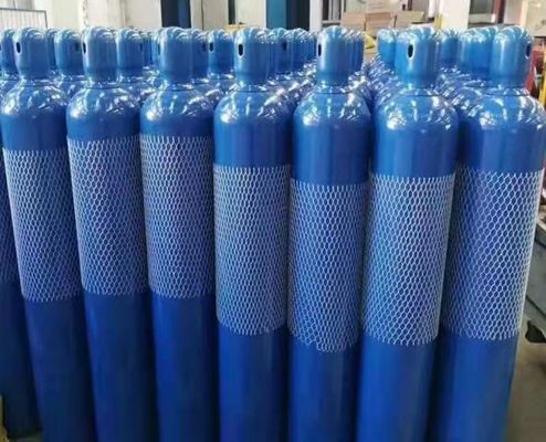 ISO Tped High Pressure Seamless 40L Empty Medical Oxygen Gas Cylinder for Peru India