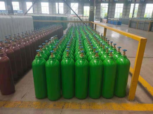 ISO Tped High Pressure Seamless 40L Empty Medical Oxygen Gas Cylinder for Peru India