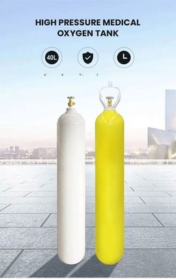ISO Tped High Pressure Seamless 40L Empty Medical Oxygen Gas Cylinder for Peru India