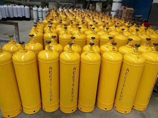 10 Cu FT Mc Acetylene Steel Gas Cylinder with Cga 200 Valve Customized and WESG09