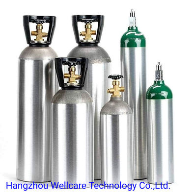 Polished DOT ISO Standard Aluminum Gas CO2 Cylinder for Beverage in T3 T8 Temper