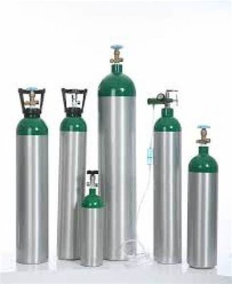 Oxygen Aluminum Cylinder Regulator, Green Anodized Aluminum, 0-8 Lpm 870 Cga