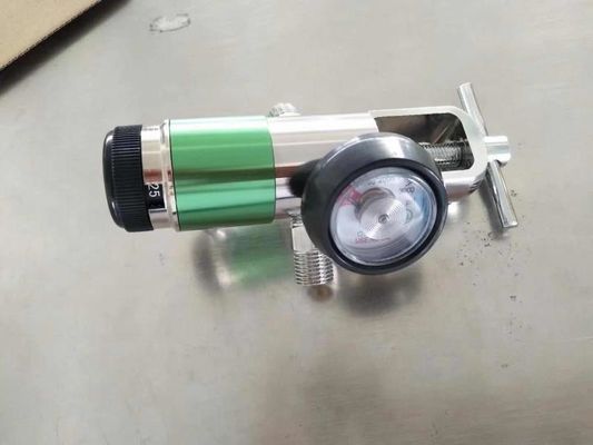 Oxygen Aluminum Cylinder Regulator, Green Anodized Aluminum, 0-8 Lpm 870 Cga