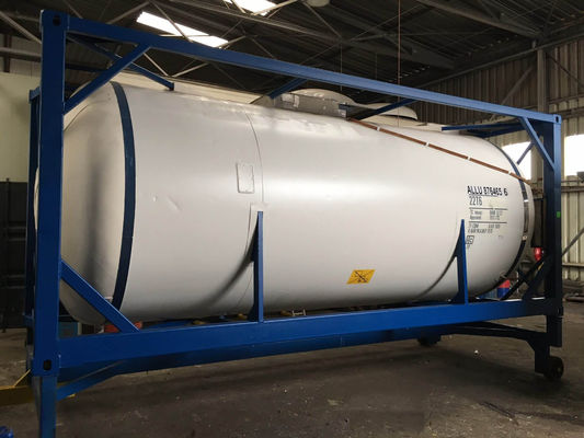 20FT Stainless Steel Liquid Oxygen Vacuum Gas Storage ISO Tank Container for Transport