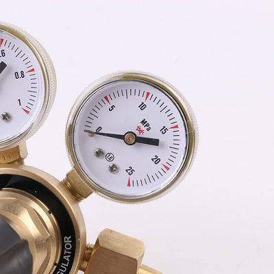 Weld Acetylene Regulator Welding Gas Gauges Cga-200 Rear Inlet with 9/16&amp;quot;-18 Outlet and Hose Connector
