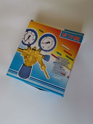 Brass Argon / CO2 MIG TIG Flow Meter Gas Regulator Gauge with Gas Hose Welding Weld